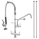 Commercial Kitchen Faucet Deck With Pre-rinse Sprayer (44 Mount). Fixed Price $361.97.