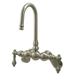 Kingston Brass CC81T8 Vintage Leg Tub Filler With Wall Angle Arm, Brushed Nickel. Fixed Price $289.00.