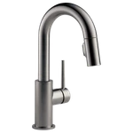 Delta Trinsic 9959-KS-DST Pull-down Prep Faucet Black Stainless Slight Wear. Fixed Price $276.64.