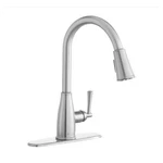 Glacier Bay Turbospray Pull-down Sprayer Kitchen Faucet, Stainless, 1-HANDLE. Fixed Price $132.56.