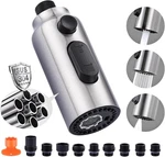 New Upgrade Pull Down Faucet Sprayer Head Replacement, Stainless Steel Brushe. Fixed Price $42.99.