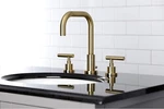 Kingston Brass FSC8933CML Manhattan Widespread Bathroom Faucet W/ Pop-up Drain. Fixed Price $149.00.