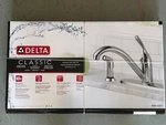 Delta 400-DST Classic Kitchen Faucet With Side Sprayer Chrome Brand New In Box. Fixed Price $89.70.
